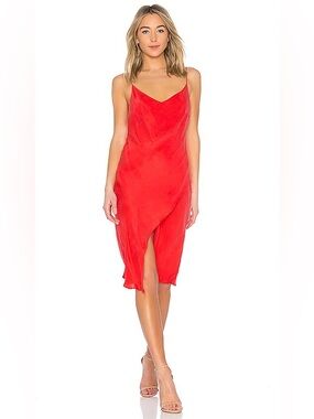 Winona Australia Breeze Wrap Midi Dress in Red